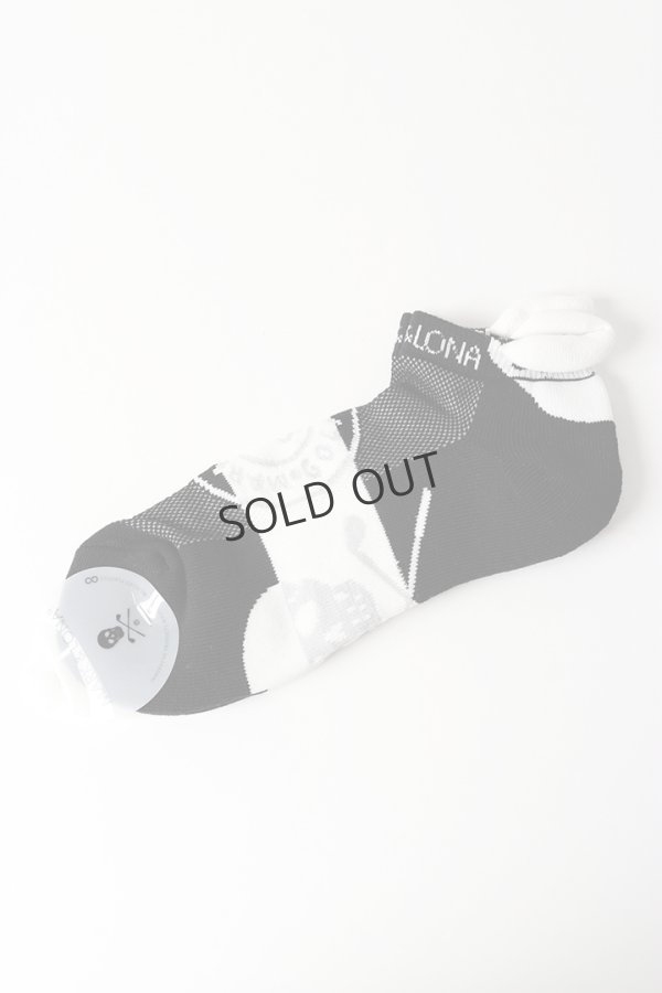 画像1: {SOLD}MARK & LONA マークアンドロナ Mirror Skull Ankle Socks | MEN{-BEA} (1)