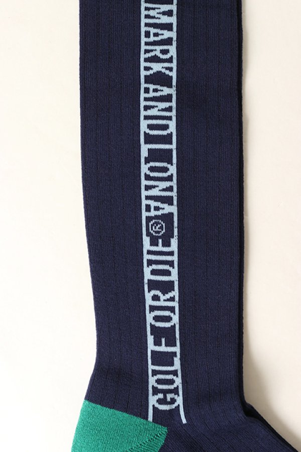 画像4: 【 20%OFF セール3,960円→3,168円】 MARK & LONA マークアンドロナ Try Again Long Socks | WOMEN{MLF-1A-FS45-NVY-BAA} (4)