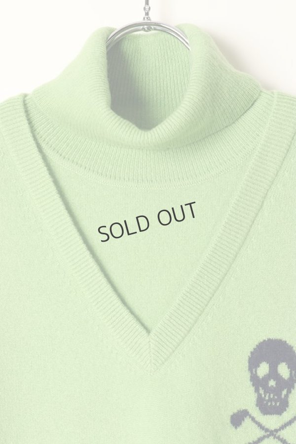 画像2: {SOLD}MARK & LONA マークアンドロナ Sedecim Cashmere Layerd Neck Sweater | MEN{-BBA} (2)