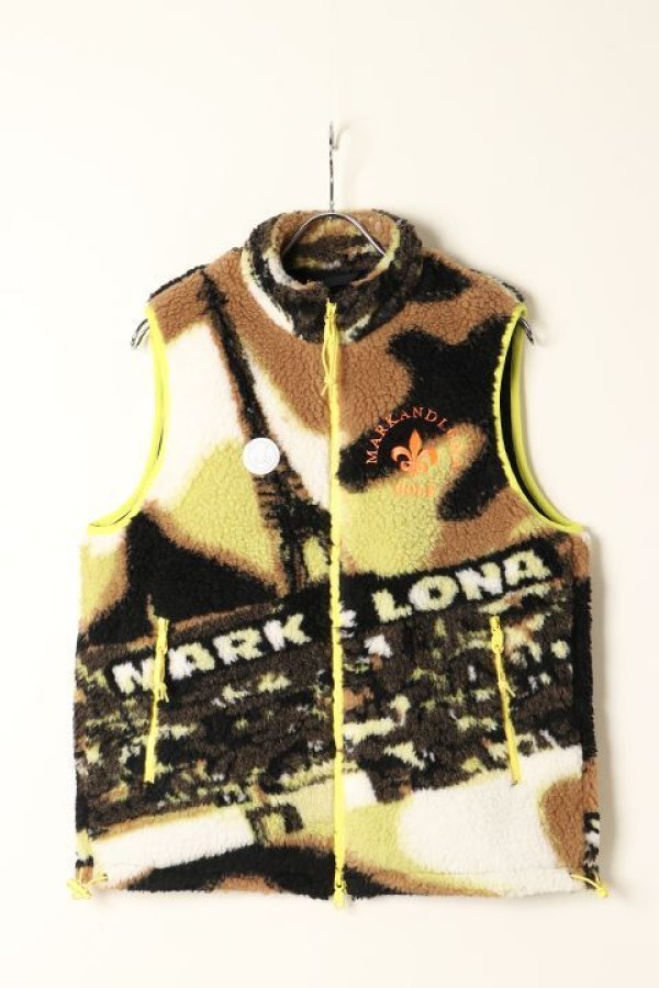 画像1: MARK & LONA マークアンドロナ Prestige Jaquard Fleece Vest | MEN{-BBA} (1)