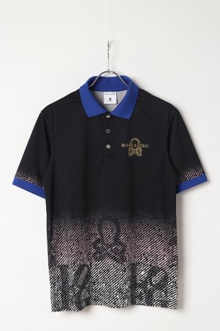 新品 MARK&LONA スカル 迷彩 切り替え ドット ポロシャツ