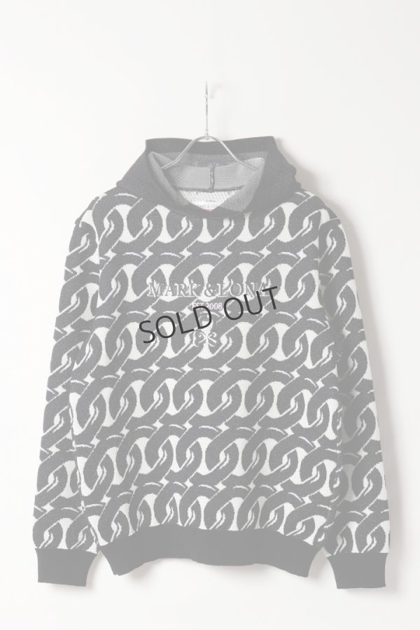 画像1: {SOLD}MARK & LONA マークアンドロナ Noah Jacquard Knit Hoodie | MEN{-BFS} (1)