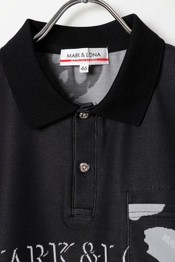 画像2: MARK & LONA マークアンドロナ Gauge Camouflage Jacquard Polo | MEN{-BFS} (2)