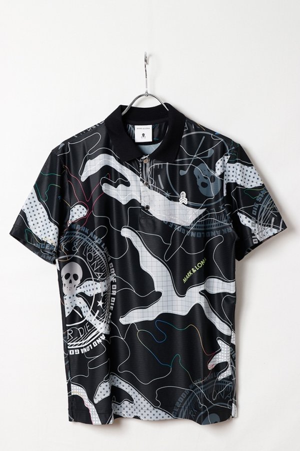 画像1: MARK & LONA マークアンドロナ Axon Camo Mesh Performance Polo | MEN{-BFS} (1)