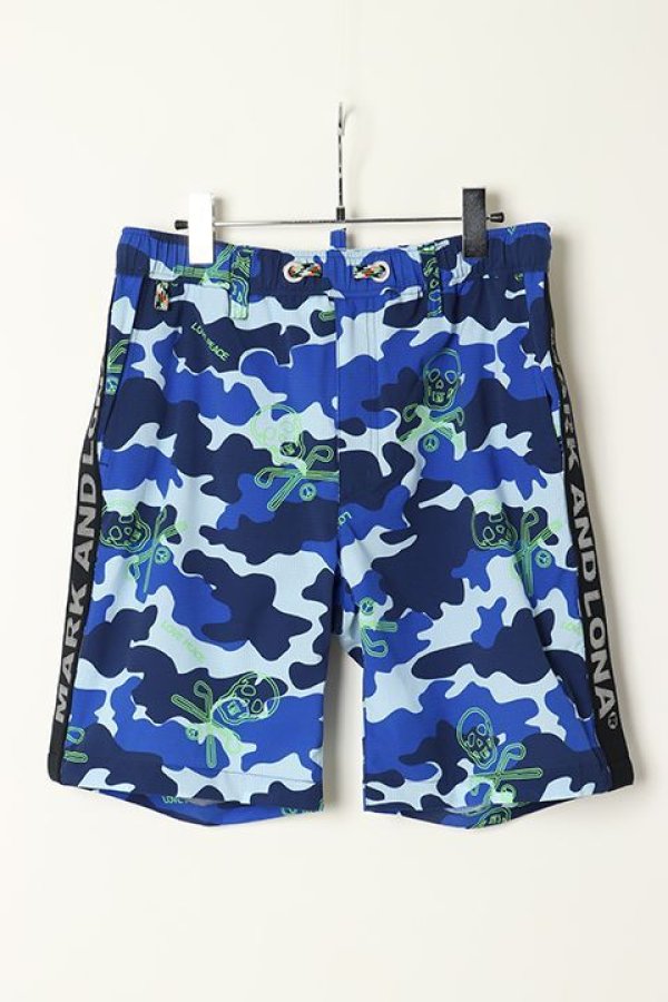 画像1: 【 10%OFF セール｜37,400円→33,660円】 MARK & LONA マークアンドロナ Affection Shorts{MLM-1B-AT07-BLU-BAS} (1)