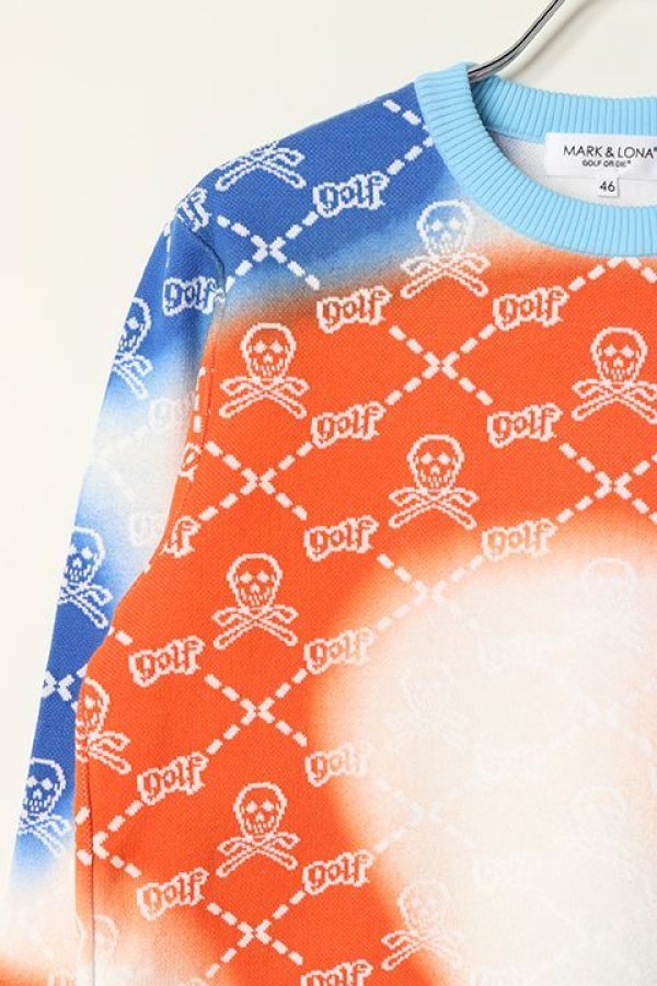 画像4: 【 30%OFF セール61,600円→43,120円】 MARK & LONA マークアンドロナ Ruler Foggy Camo Sweater{MLM-2A-AB02-ORG-BBS} (4)