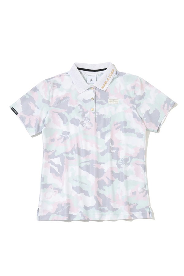 画像1: MARK & LONA マークアンドロナ Element Camo Mesh Polo | WOMEN{-BFA} (1)