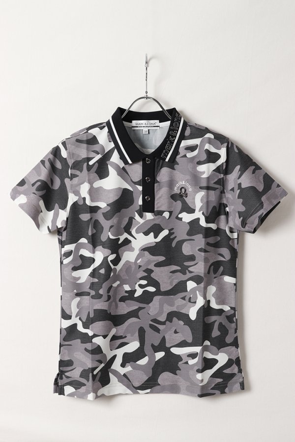 画像1: MARK & LONA マークアンドロナ Gauge Camo Hybrid Polo | WOMEN{-BEA} (1)
