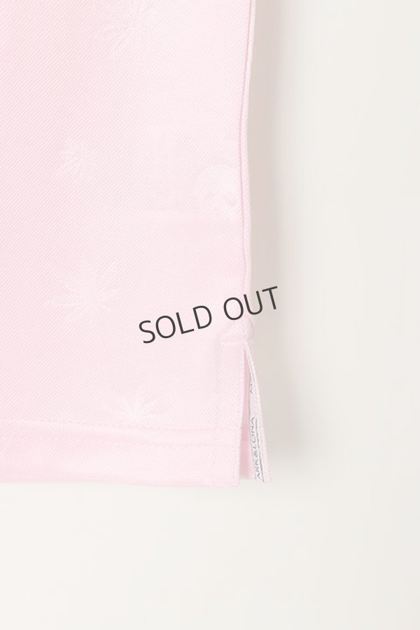 画像4: MARK & LONA マークアンドロナ Marijuana Emboss Polo{MLW-16S-P07-PNK-AFS} (4)