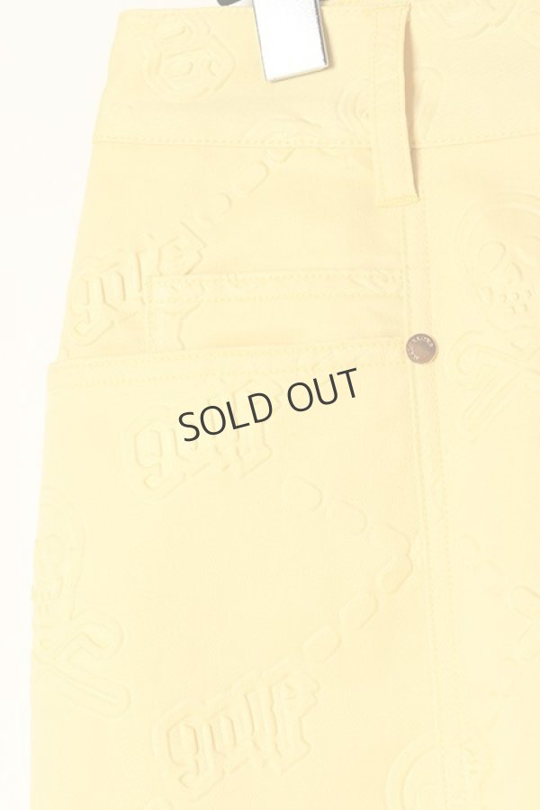 画像3: {SOLD}MARK & LONA マークアンドロナ Ruler Embossed Skirt | WOMEN{MLW-2C-AE06-YEL-BBA} (3)