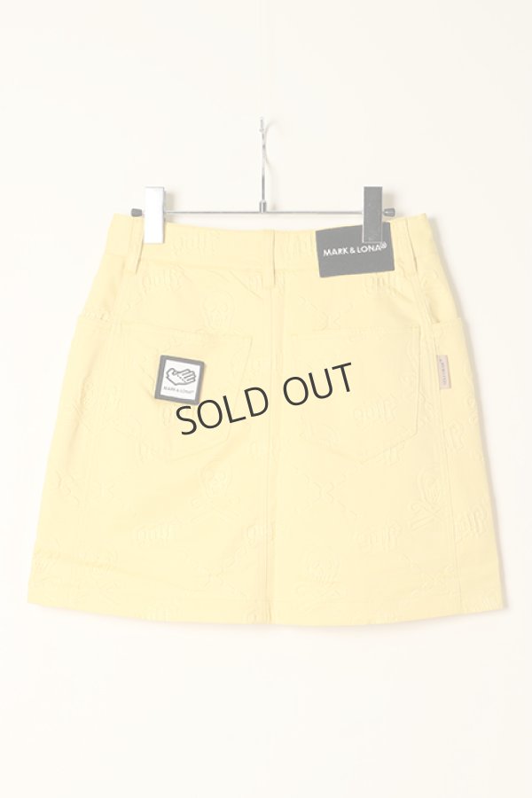 画像4: {SOLD}MARK & LONA マークアンドロナ Ruler Embossed Skirt | WOMEN{MLW-2C-AE06-YEL-BBA} (4)