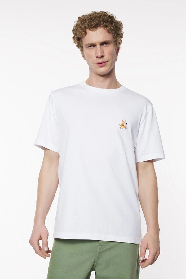 画像3: 【 30%OFF セール19,800円→13,860円】 MAISON KITSUNE メゾンキツネ スピーディ フォックス パッチ コンフォート Tシャツ{-BES} (3)