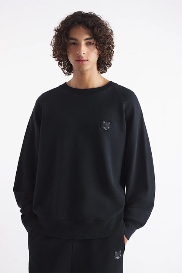 画像4: 【 30%OFF セール39,600円→27,720円】 MAISON KITSUNE メゾンキツネ ボールド フォックスヘッド パッチ オーバーサイズ スウェットシャツ{-BDA} (4)
