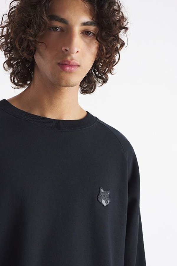画像5: 【 30%OFF セール39,600円→27,720円】 MAISON KITSUNE メゾンキツネ ボールド フォックスヘッド パッチ オーバーサイズ スウェットシャツ{-BDA} (5)