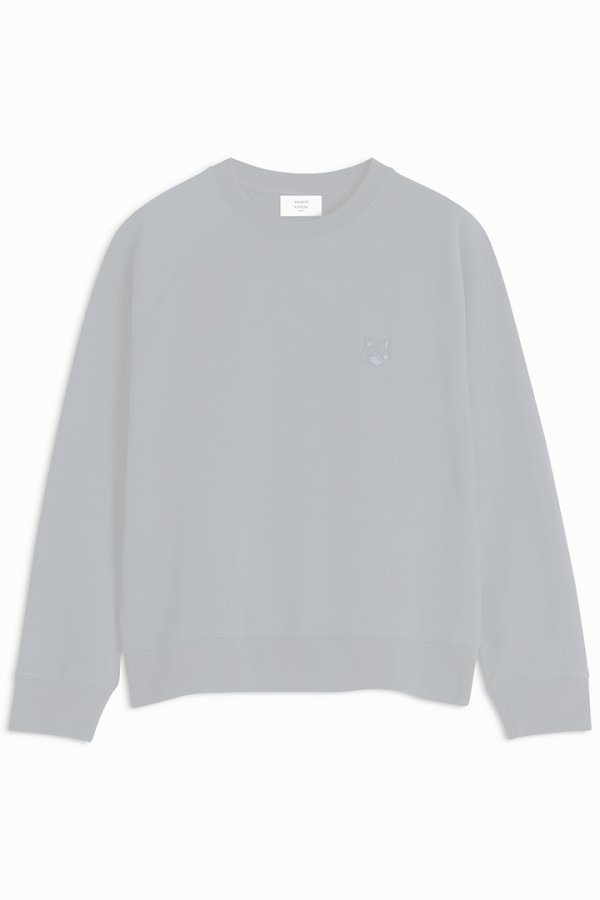 画像1:   MAISON KITSUNE メゾンキツネ ボールド フォックスヘッド パッチ オーバーサイズ スウェットシャツ {-BDA}  :MM00304KM0001P492  (1)