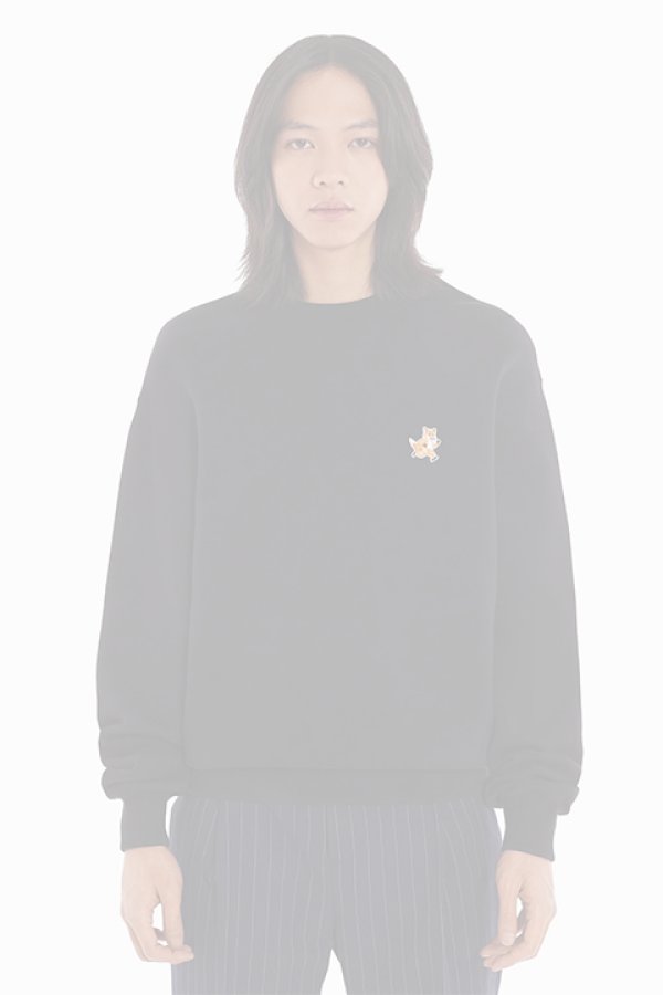 画像4:   MAISON KITSUNE メゾンキツネ スピーディー フォックス パッチ コンフォート スウェットシャツ {-BDA}  :MM00313KM0307P199  (4)