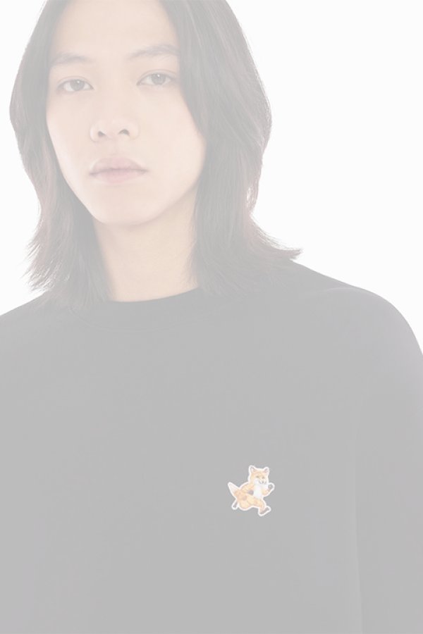 画像5:   MAISON KITSUNE メゾンキツネ スピーディー フォックス パッチ コンフォート スウェットシャツ {-BDA}  :MM00313KM0307P199  (5)