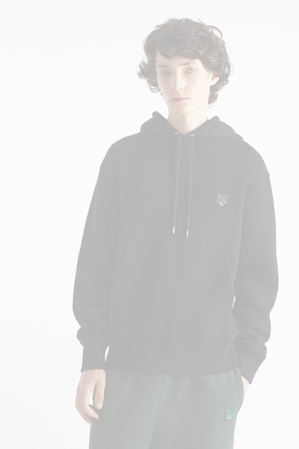 画像4:   MAISON KITSUNE メゾンキツネ ボールド フォックスヘッド パッチ コンフォート フーディ {-BDA}  :MM00713KM0307P199  (4)