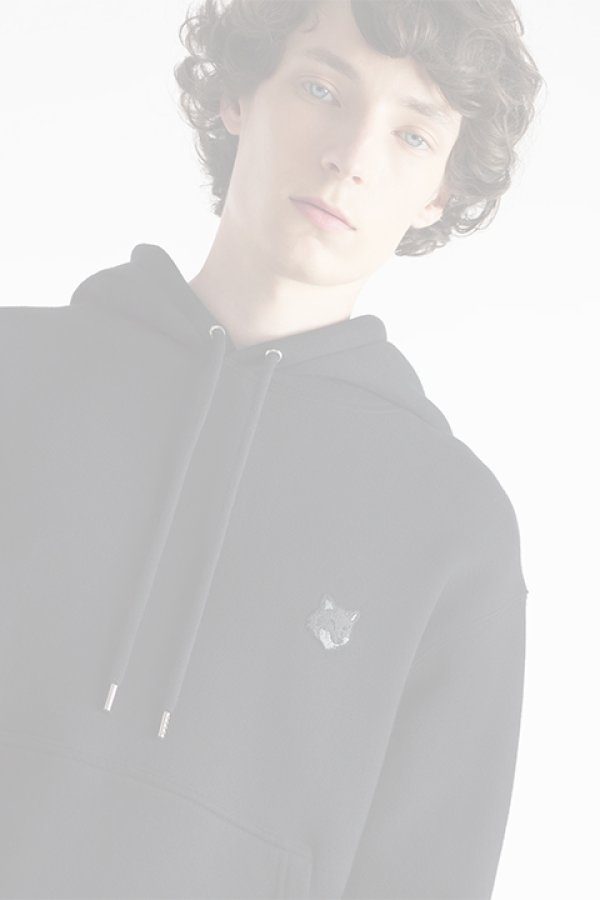 画像5:   MAISON KITSUNE メゾンキツネ ボールド フォックスヘッド パッチ コンフォート フーディ {-BDA}  :MM00713KM0307P199  (5)