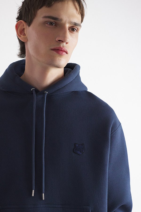 画像5: 【 30%OFF セール40,700円→28,490円】 MAISON KITSUNE メゾンキツネ ボールド フォックスヘッド パッチ コンフォート フーディ{-BDA} (5)