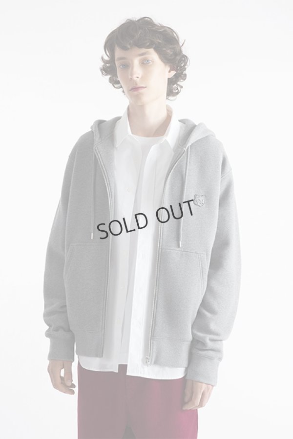 画像4: {SOLD}MAISON KITSUNE メゾンキツネ ボールド フォックスヘッド パッチ コンフォート ジップ パーカー{-BDA} (4)
