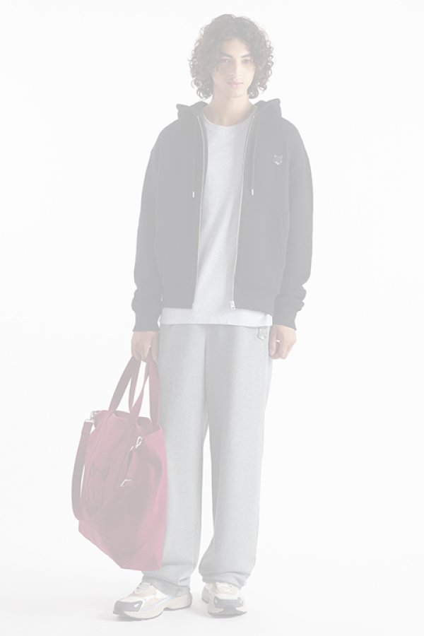 画像3:   MAISON KITSUNE メゾンキツネ ボールド フォックスヘッド パッチ コンフォート ジップ パーカー {-BDA}  :MM00714KM0307P199  (3)