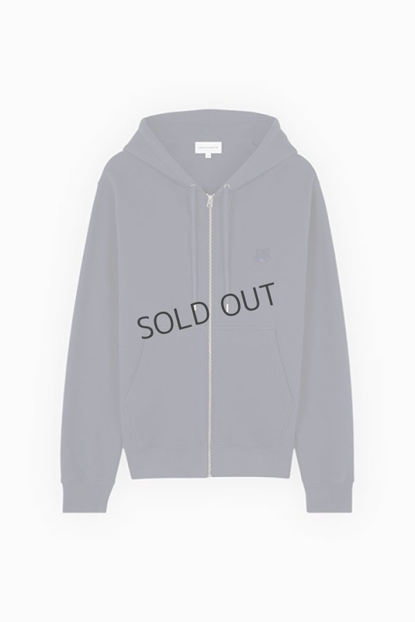 画像1: {SOLD}MAISON KITSUNE メゾンキツネ ボールド フォックスヘッド パッチ コンフォート ジップ パーカー{-BDA} (1)