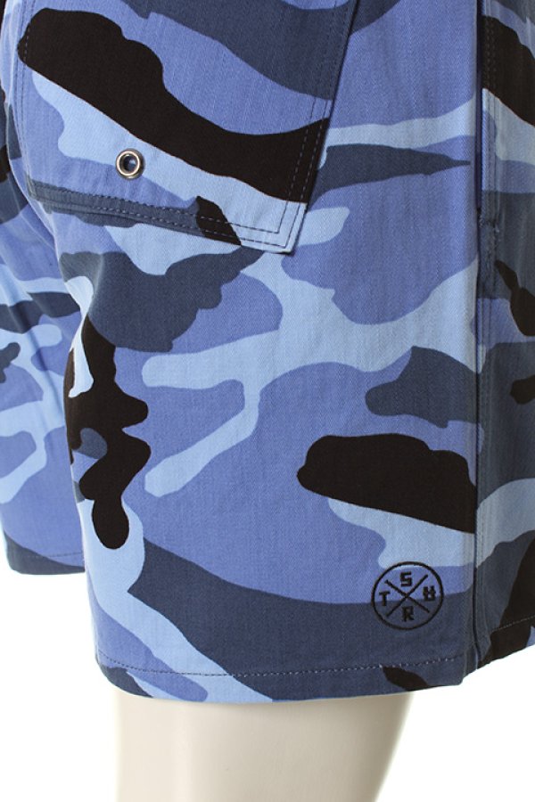 画像4: 【 50%OFF セール16,500円→8,250円】 Marbles×SURT マーブルズ×サート CAMO SURF SHORTS{MPT-S16SU01-BLUCAM-AFA} (4)