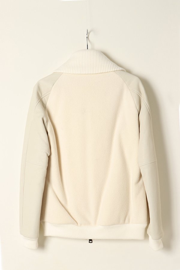 画像5: 【 30%OFF セール209,000円→146,300円】 1piu1uguale3 ウノピゥウノウグァーレトレ NIVES MELTON/SPANISH SHEEP DONKEY ZIP STADIUM{MRB001-WNY018-10-AGA} (5)