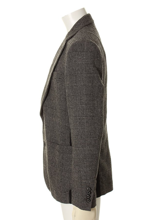 画像3: 【 30%OFF セール88,000円→61,600円】 1piu1uguale3 ウノピゥウノウグァーレトレ OLD WOOL CHECK RELAX TAYLOR RIB 2B JACKET{MRB054-WOL036-D95-AFA} (3)