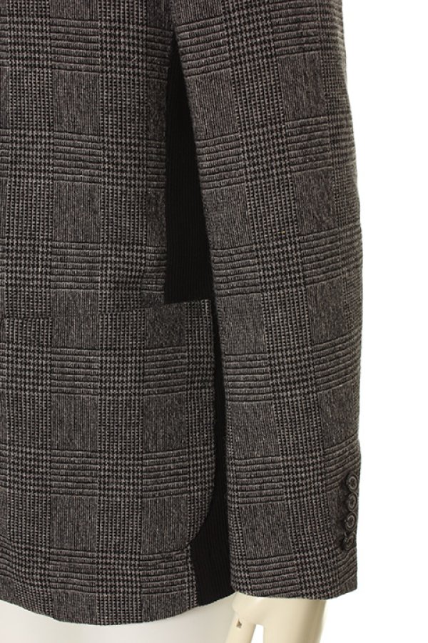 画像4: 【 30%OFF セール88,000円→61,600円】 1piu1uguale3 ウノピゥウノウグァーレトレ OLD WOOL CHECK RELAX TAYLOR RIB 2B JACKET{MRB054-WOL036-D95-AFA} (4)