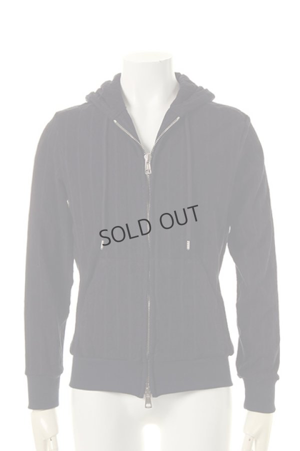 画像2: 1piu1uguale3 ウノピゥウノウグァーレトレ IMABARI TOWEL JERSEY【SHADOW STRIPE】TOWEL ZIP PARKA{MRB197-CTU136-H57-AGS} (2)