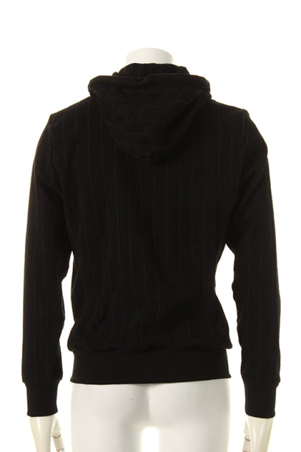 画像3: 【 40%OFF セール49,500円→29,700円】 1piu1uguale3 ウノピゥウノウグァーレトレ IMABARI TOWEL JERSEY【SHADOW STRIPE】TOWEL ZIP PARKA{MRB197-CTU136-H99-AGS} (3)