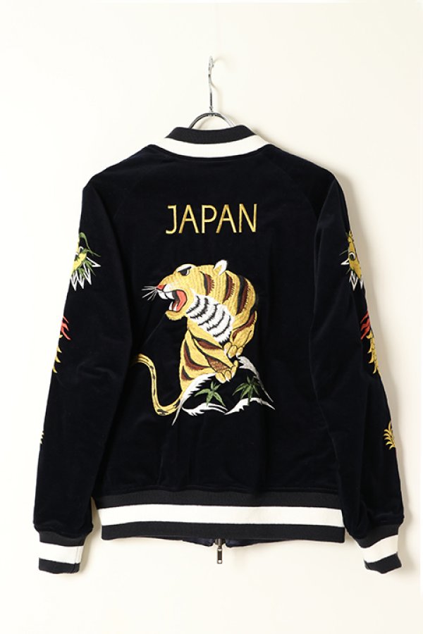 画像3: 【 30%OFF セール165,000円→115,500円】 1piu1uguale3 ウノピゥウノウグァーレトレ TORFAN VELVWTEEN JERSEY SOUVENIR TIGER&DRAGON{MRB249-CTP034-57-AGA} (3)