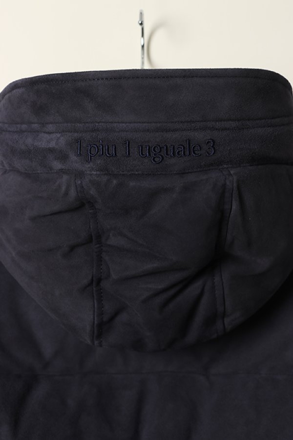 画像4: 【 30%OFF セール308,000円→215,600円】 1piu1uguale3 ウノピゥウノウグァーレトレ GOAT SUEDE HOODED DOWN{MRB253-GOT001-57-AGA} (4)