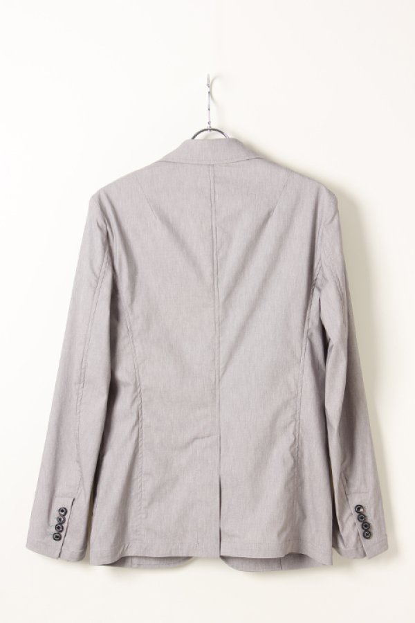 画像2: 【 30%OFF セール79,200円→55,440円】 1piu1uguale3 ウノピゥウノウグァーレトレ STRETCH COTTON LINEN SINGLE JKT{MRB308-CTN049-91-AIS} (2)