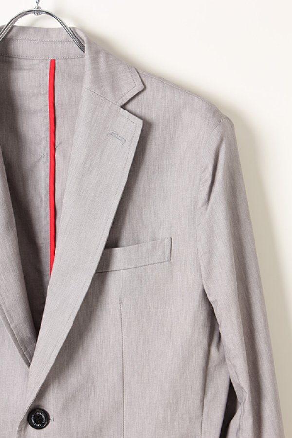 画像3: 【 30%OFF セール79,200円→55,440円】 1piu1uguale3 ウノピゥウノウグァーレトレ STRETCH COTTON LINEN SINGLE JKT{MRB308-CTN049-91-AIS} (3)