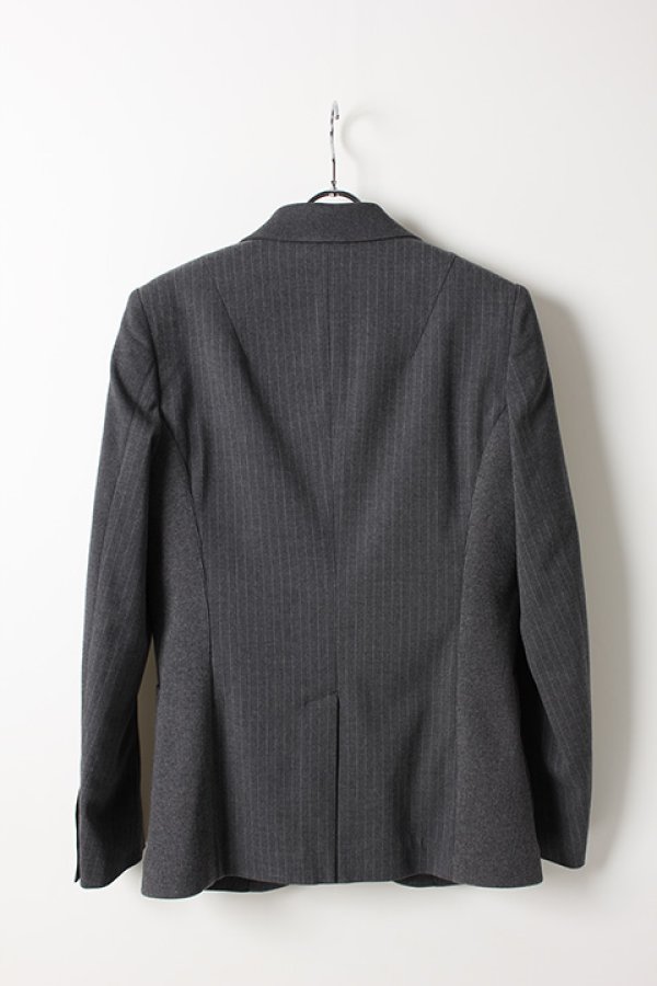 画像2: 【 30%OFF セール99,000円→69,300円】 1piu1uguale3 ウノピゥウノウグァーレトレ TR STRETCH/TR STRIPE RIB JACKET STRIPE BACK{MRB362-PRY042-95-AIS} (2)