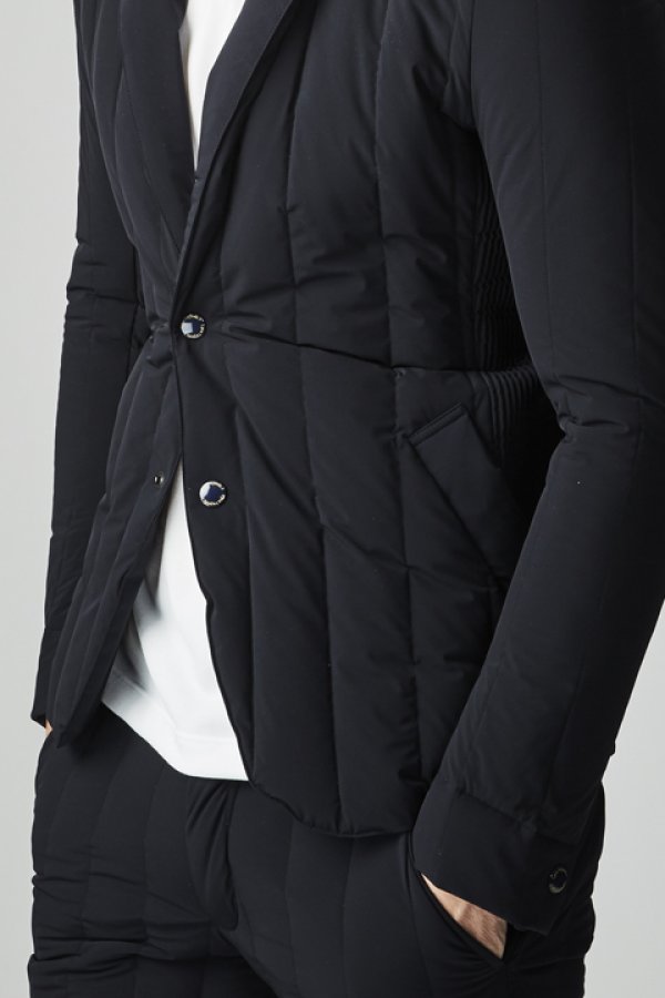 画像4: 【 30%OFF セール104,500円→73,150円】 1piu1uguale3 ウノピゥウノウグァーレトレ 4WAY NYLON RIB 2B JKT{MRB391-NYU017-99-AIA} (4)