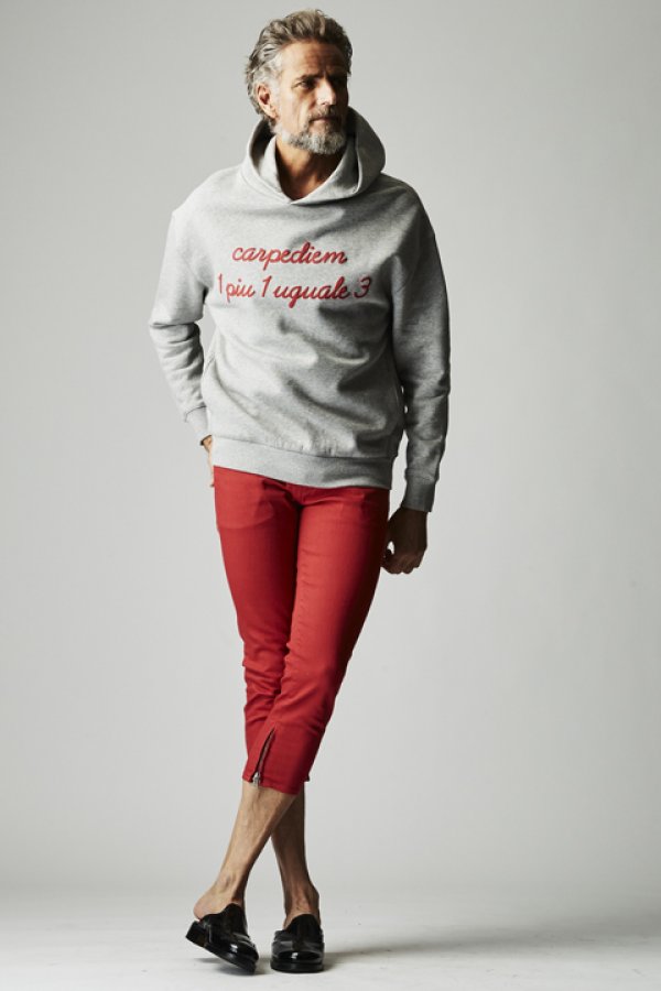 画像5: 【 40%OFF セール42,900円→25,740円】 1piu1uguale3 ウノピゥウノウグァーレトレ COTTON 113 PULLOVER PARKA{MRB426-COT269-9545-BJS} (5)