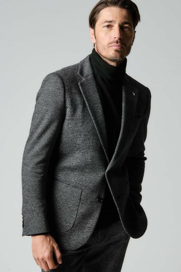 画像1: 【 30%OFF セール132,000円→92,400円】 1piu1uguale3 ウノピゥウノウグァーレトレ CRAZY RIB JKT{MRB639-WCT009-DE99-BCA} (1)