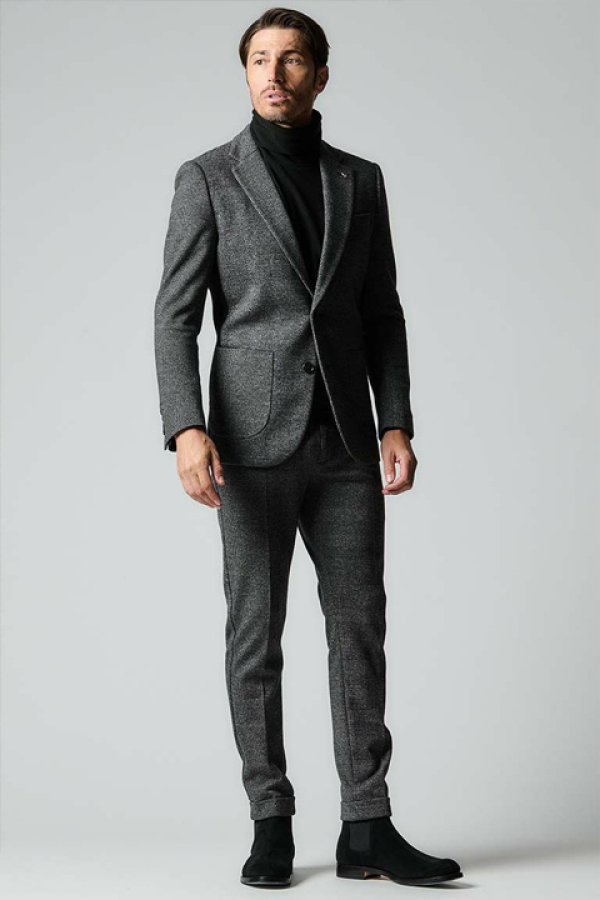 画像9: 【 30%OFF セール132,000円→92,400円】 1piu1uguale3 ウノピゥウノウグァーレトレ CRAZY RIB JKT{MRB639-WCT009-DE99-BCA} (9)