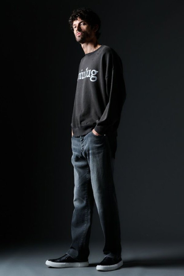 画像3: 【 20%OFF セール49,500円→39,600円】 1piu1uguale3 ウノピゥウノウグァーレトレ 113 L/S VINTAGE CREW SWEAT{-BES} (3)