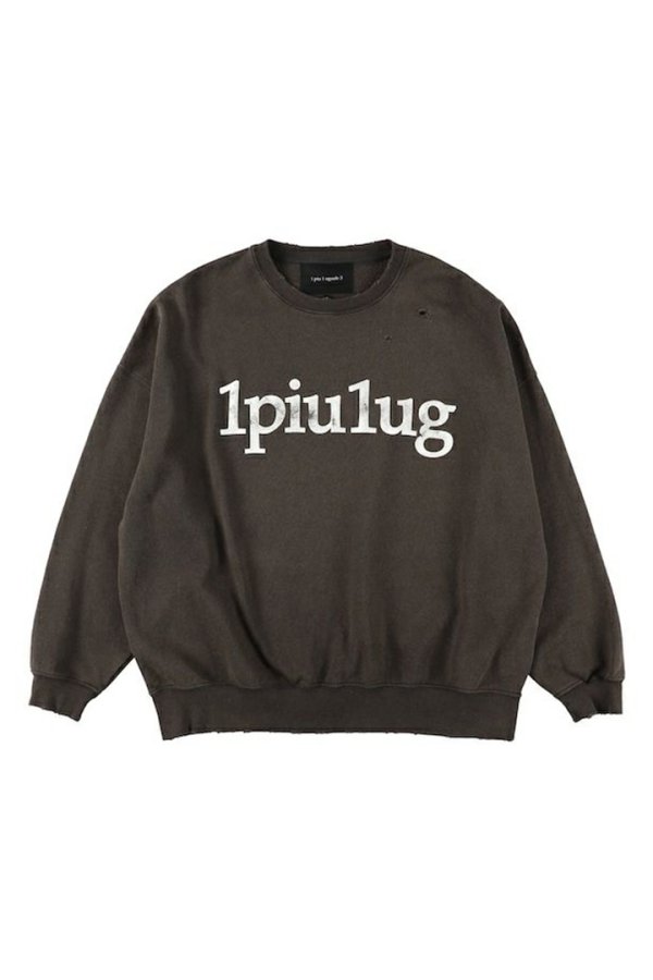 画像4: 【 20%OFF セール49,500円→39,600円】 1piu1uguale3 ウノピゥウノウグァーレトレ 113 L/S VINTAGE CREW SWEAT{-BES} (4)