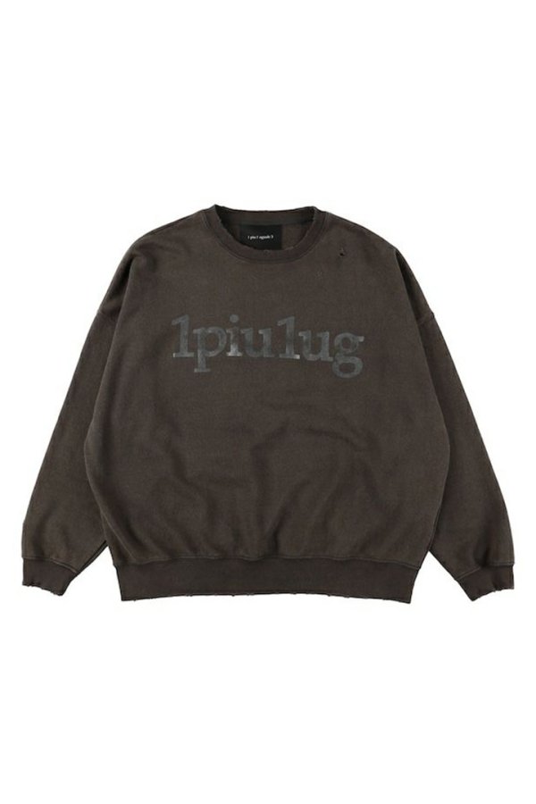 画像4: 【 20%OFF セール49,500円→39,600円】 1piu1uguale3 ウノピゥウノウグァーレトレ 113 L/S VINTAGE CREW SWEAT{-BES} (4)