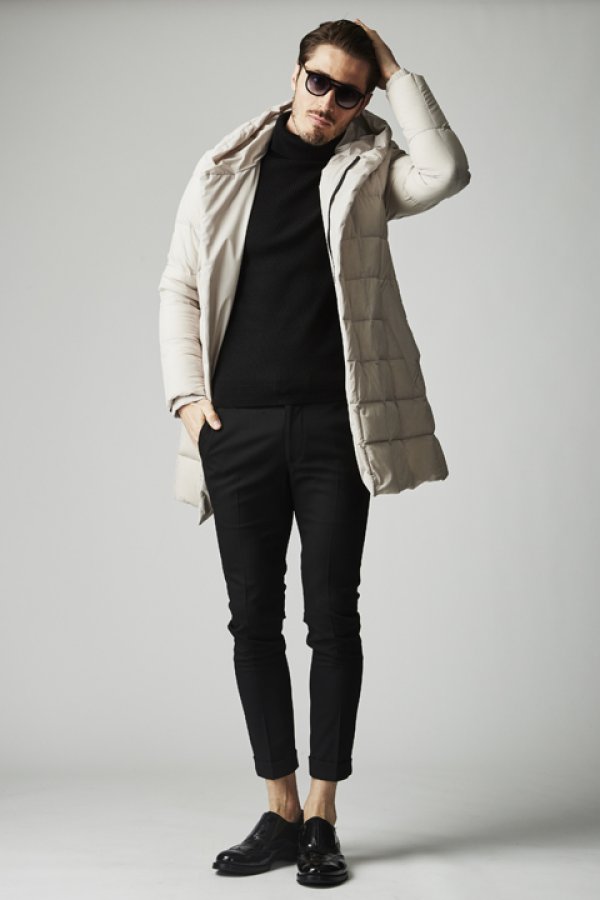 画像5: 【 30%OFF セール154,000円→107,800円】 1piu1uguale3 ウノピゥウノウグァーレトレ 4WAY NYLON WRAP HOOD{MRC078-NYU017-83-AIA} (5)