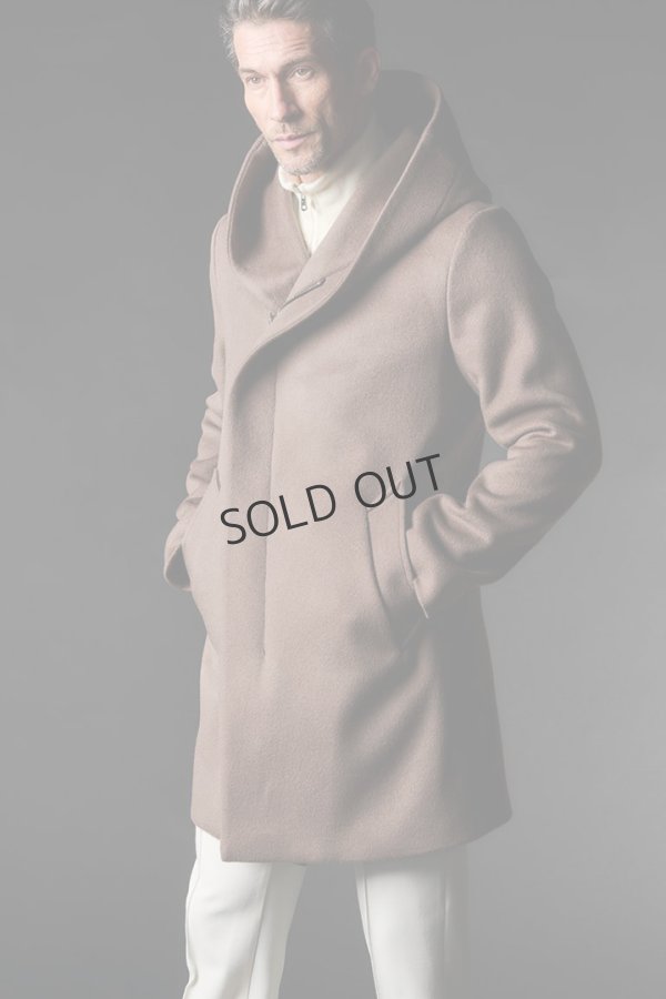 画像1: {SOLD}1piu1uguale3 ウノピゥウノウグァーレトレ WRAP HOODED COAT{-BEA} (1)