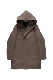 画像4: {SOLD}1piu1uguale3 ウノピゥウノウグァーレトレ WRAP HOODED COAT{-BEA} (4)