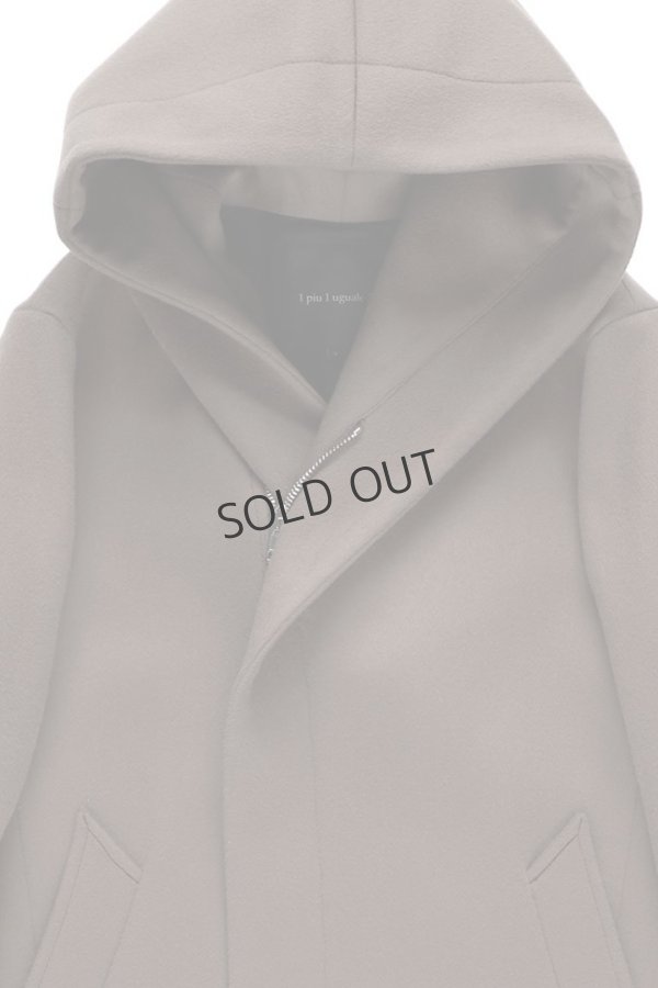 画像6: {SOLD}1piu1uguale3 ウノピゥウノウグァーレトレ WRAP HOODED COAT{-BEA} (6)