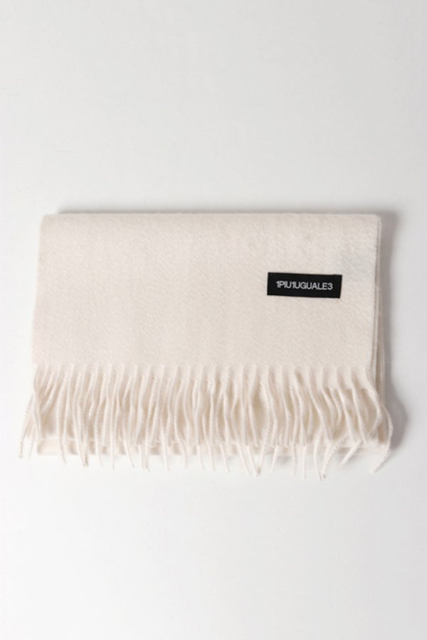 画像3: 【 40%OFFタイムセール 60,500円→36,300円】 1piu1uguale3 ウノピゥウノウグァーレトレ CASHMERE 30×160 MUFFLER by BEGG＆Co{MRG310-CAS014-12-AIA} (3)